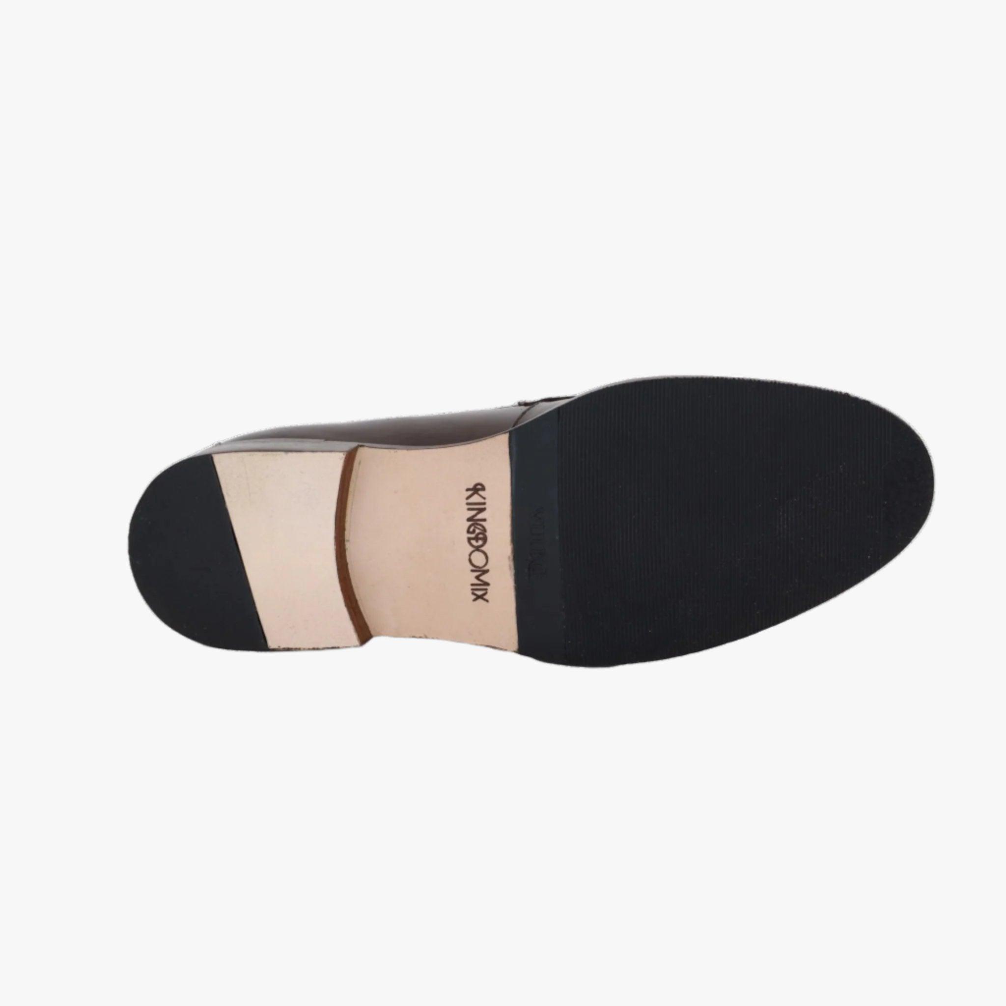 Mocassin Classique En Cuir Grainé Noir - Amenay