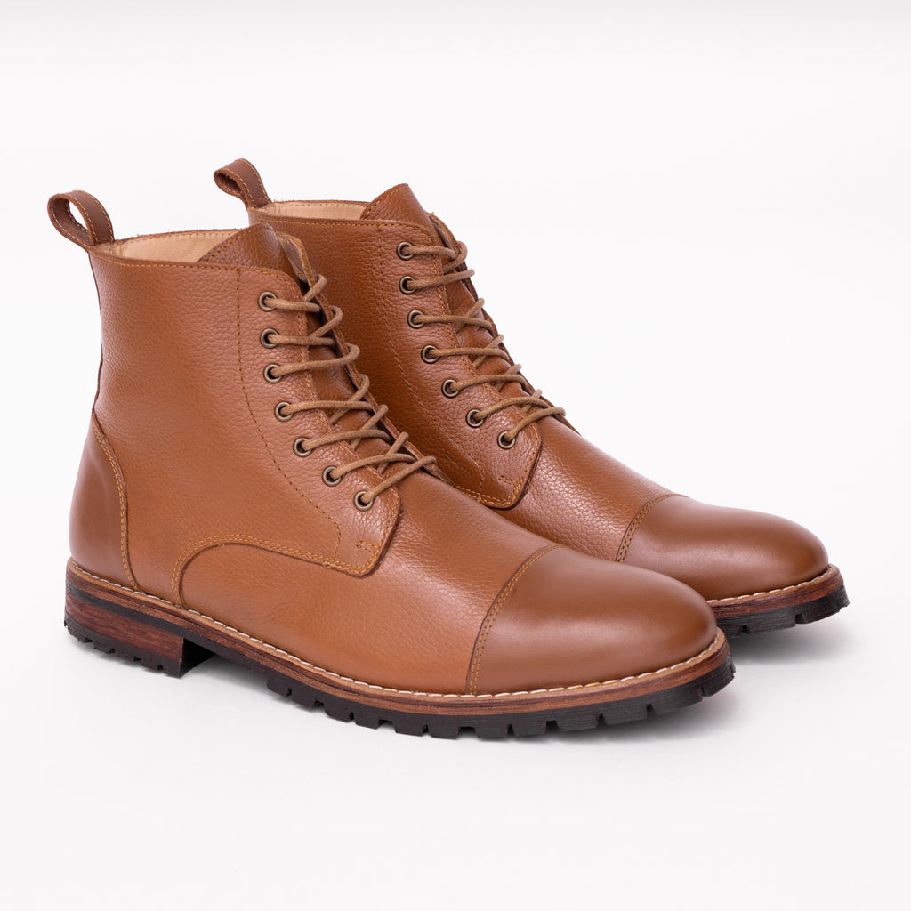 The Yugurten Boot – Cuir Grainé Tabac